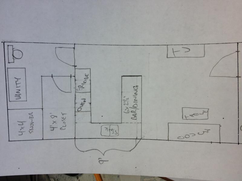 12x32 Shed Cabin Floor Plan